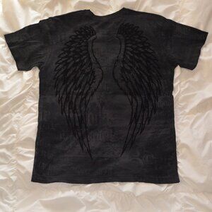 Affliction Black Angel Wings Men's T-Shirt